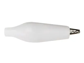 Geisoleerde Krokodillenklem 27mm - WIT - 2
