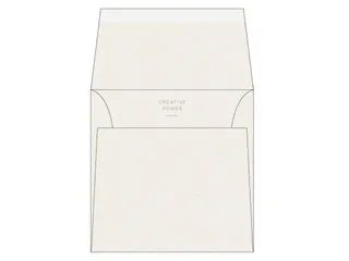 Vierkante envelop 170x170mm Strip Rives Tradition Gebroken Wit - 1
