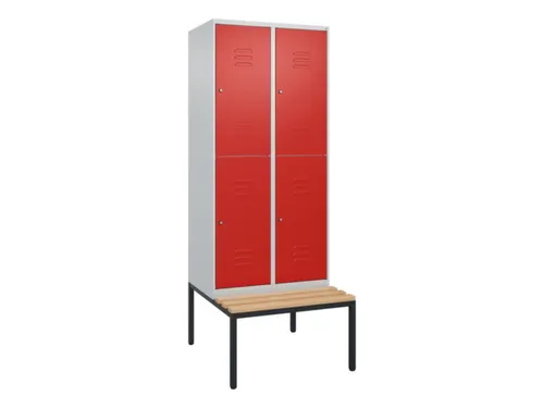 Dubbeldekse dekenkist,HxBxD 2120x800x815mm,2x2vak.,vak B 400mm