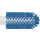 Pijpborstel Ø 63mm Hard Blauw
