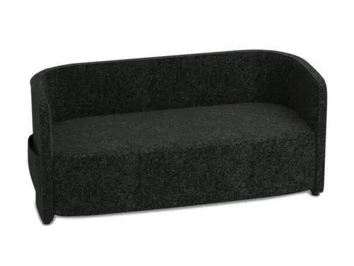 sofa,2-zits,stof antraciet,HxBxD 760x1570x760mm,2zijvakken