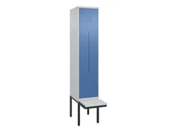 Z-garderobekast,HxBxD 2120x400x815mm,2vak,vak B 400mm,cil.-slot
