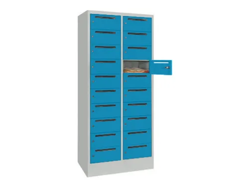 Postsorteerkast 1850x830x500mm 2x10 Vakken Ral7035 Front Ral5012