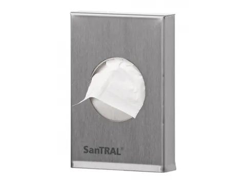 Hygiënezakjeshouder RVS met anti-fingerprint coating