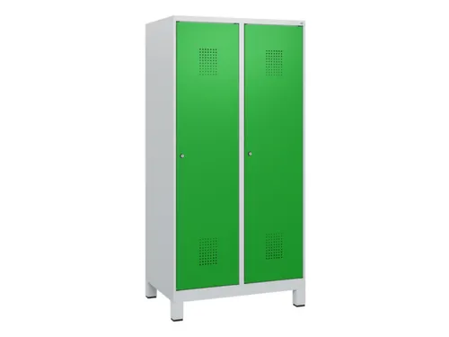schoollocker,HxBxD 1630x800x500mm,2vak,vak B 400mm,cil.-slot,voeten