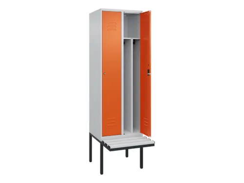 locker voor scheiding van kleding,HxBxD 2120x600x815mm,2vak