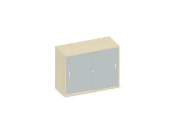 Schuifdeurkast 770x1000x430mm Romp Esdoorn Decor Front Lichtgrijs