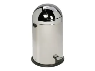 Push & Kick Afvalbak Rvs 22 Liter Hxd 640x355mm Met Voetpedaal - 1