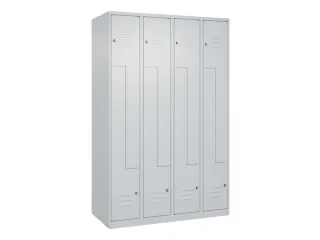 Z-garderobekast,HxBxD 1850x1200x500mm,vak B 150/300mm,cil.-slot - 1