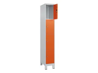 lockerkast,HxBxD 1950x300x500mm,1x4vakken,vak B 300mm,cil.-slot,voeten - 2