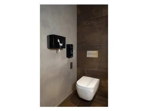 Toiletpapier dispenser Celtex Megamini Easy-Pull zwart