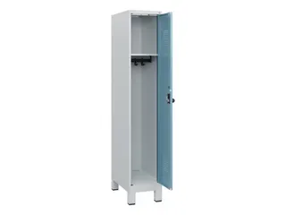 schoollocker,HxBxD 1630x300x500mm,1vak,vak B 300mm,draaigrendel,voeten - 1