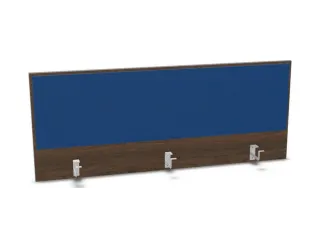 opzetpaneel bureau aanbouw achter NV bruin hickory blauw 1400mm - 1