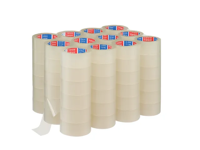Verpakkingstape Tesa 64014 50mmx66m transparant PP Voordeelbundel