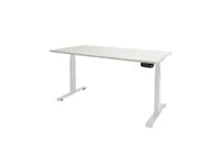 Dextro Plus Zit-sta Bureau Elektrisch 160x80 Krijtwit 25mm Wit