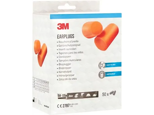 3M Wegwerp Oordoppen 1100 105dB Oranje 50 paar hypoallergeen