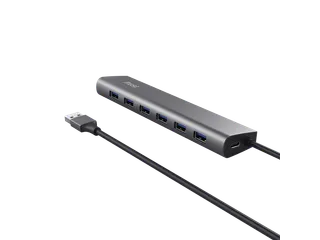 Hub Trust HALYX 7-port USB-A 3.2 zilver - 4