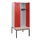 locker met bank,HxBxD 1950x800x815mm,2vak,vak B 400mm,cilinderslot