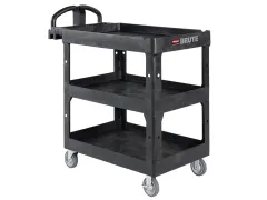 Chariot de service BRUTE HD à 3 plateaux Moyen
