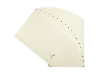 Tabbladen karton 155 g 18 tabs A-Z ivoor - 5