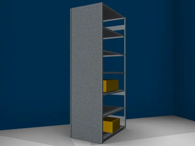 paroi latérale,p. rayonnage sans boulons,HxP 3000x800mm,galvanisé
