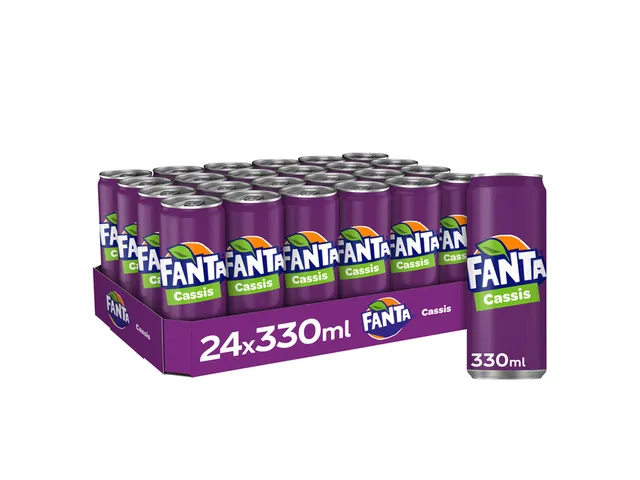 Frisdrank Fanta cassis blik 330ml