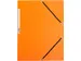 Elastomap A4 3 Kleppen en Elastieken Karton Oranje