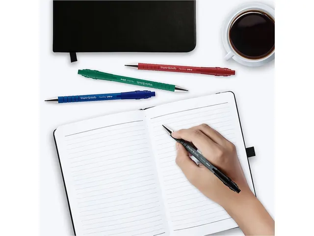 Balpen Paper Mate Flexgrip Ultra medium blauw blister à 5 stuks