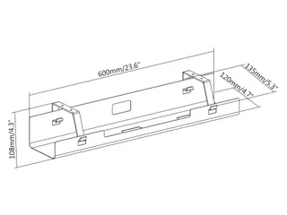 Kabelgoot Kabelmanagement Zwart - 9