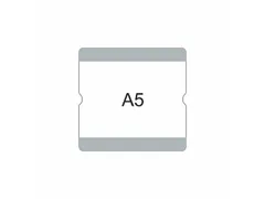 beschrijfbare hoes,markering HxB 216x231mm,PVC,grijs