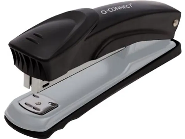 Q-connect Nietmachine Metaal Full Strip 20 Vel Zwart