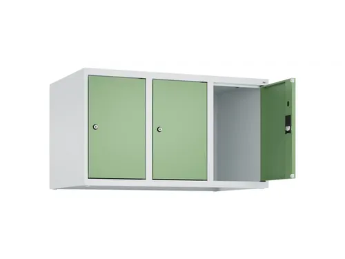 opzetkast,v. locker,3vak.,vak B 300mm,HxBxD 500x900x500mm,vleugeldeur
