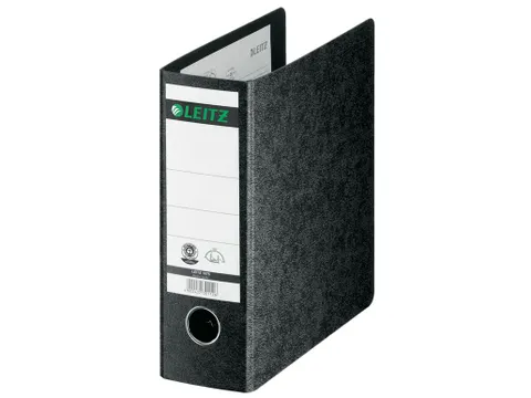 Ordner Leitz 1075 A5 77mm staand karton zwart