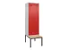 locker met bank,voor scheiding van kleding,HxBxD 2120x600x815mm,2vak