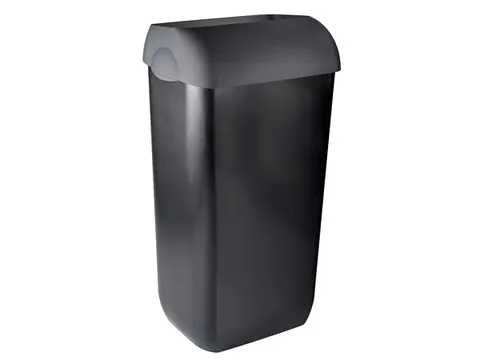 Afvalbak Zwart 43 Liter Half Open