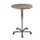 zuilheftafel,HxØ 720-1140x800mm,rond,voetkruis verchroomd