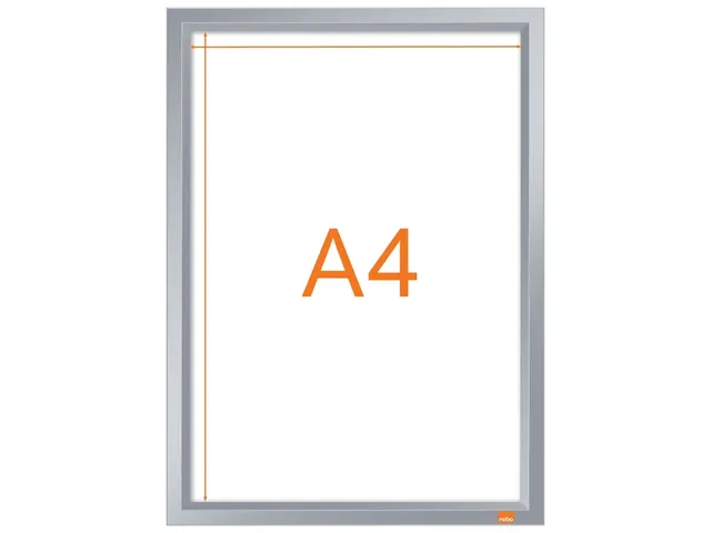 Kliklijst Nobo Impression Pro A4 zilver