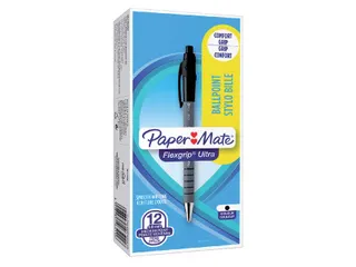 Balpen Paper Mate Flexgrip Ultra retractable zwart - 5