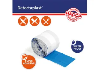 Detectaplast 8056 Pleister waterafstotend blauw 8cmx5m - 2