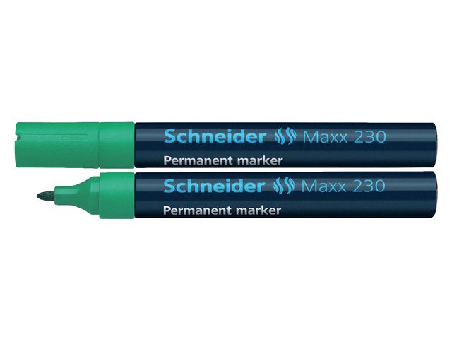 Viltstift Schneider 230 rond groen 1-3mm | ViltstiftenShop.nl