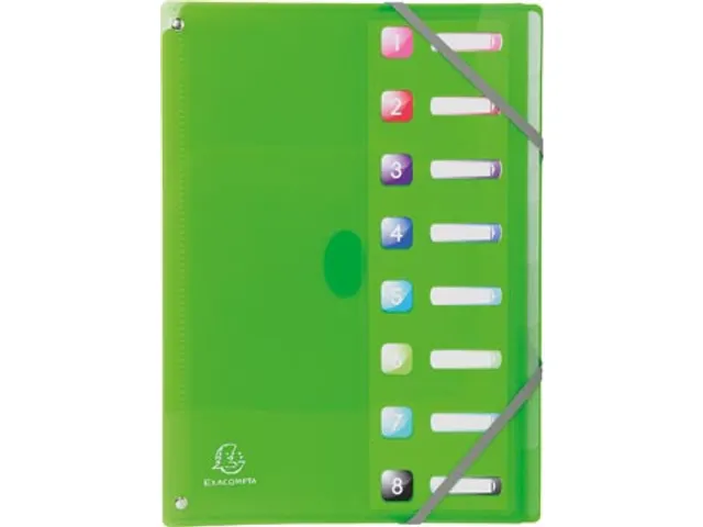 Iderama trieur, en PP, avec 8 compartiments, couleurs assorties