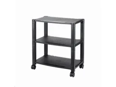 Mobiele Trolley 3 Niveaus 33.6x42.8cm plateau Zwart