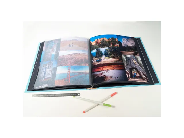 Fotoalbum 60p zwrt 2 9x32cm AQUAREL groen