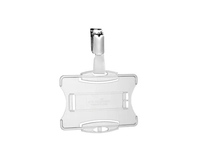 Veiligheidspashouder Durable 8118 open met clip 54x85mm