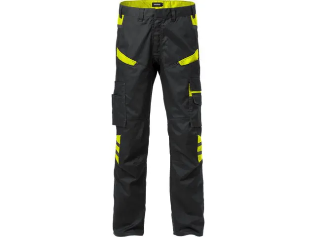 Fristads 2552 STFP broek, zwart/fluo geel, maat 44, per stuk