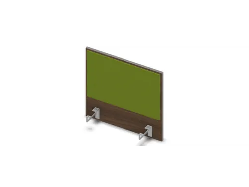 opzetpaneel v. bureau aanbouw zijkant 600mm Bruin Hickory BN7048-groen