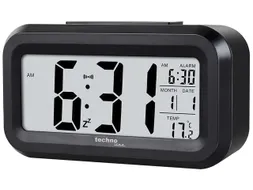 Wekker Technoline WT 400 135x75x48mm zwart