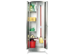 schoonmaakkast,HxBxD 1800x800x500mm,links 4vakken,rechts 2bezemhouders
