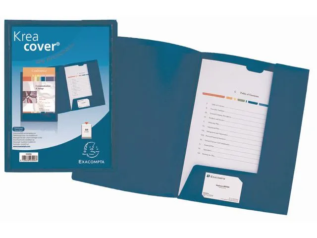 Presentatiemap Kreacover PP, A4, blauw