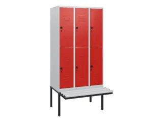 Dubbeldekse dekenkist,HxBxD 1950x900x815mm,3x2vak.,vak B 300mm - 1